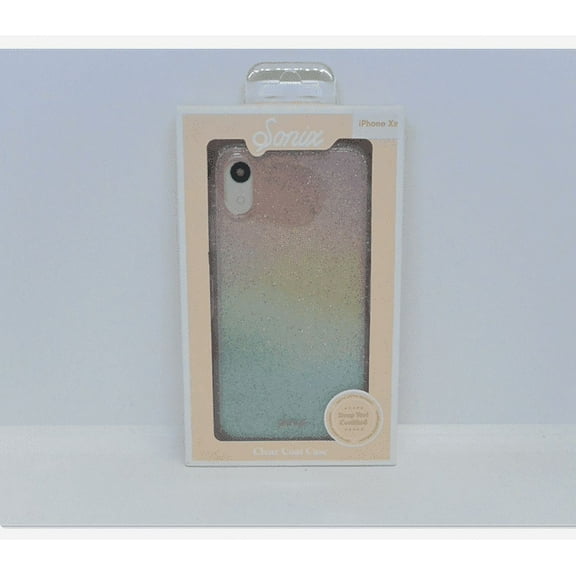New OEM Sonix Clear Coat Glitter Rainbow Case For iPhone XR