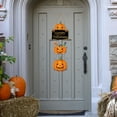 thumbnail image 5 of Luckky Halloween Ghost Pumpkin Door Hanging Sign Decorations, 3 Plaques Cute Pumpkin Boo Wooden Signs, Happy Halloween Front Door Hanger Yard Wall Home Decor for Halloween Party Supplies, 5 of 7