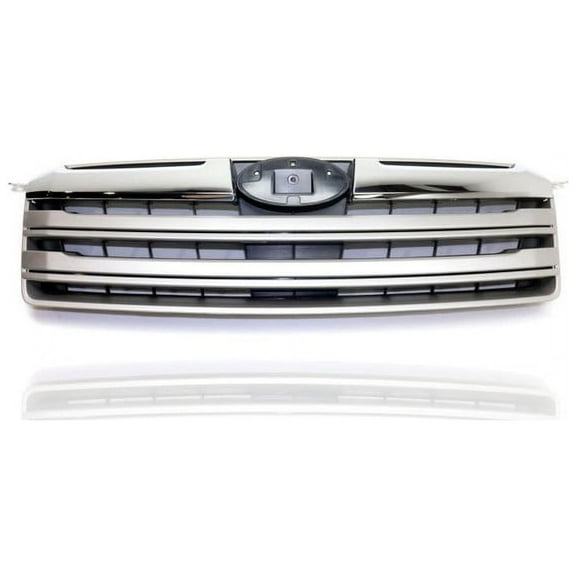 Grille - Compatible/Replacement for '13-14 Subaru Outback - Main Chrome Frame, Black Insert, With Emblem Provision - 91121AJ14A