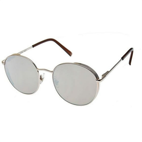 Nine West Womens Large metal Round Frame Sunglasses