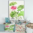 thumbnail image 2 of Designart 'Dragonfly and Lotus' Traditional Framed Canvas Wall Art Print, 2 of 5