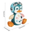 thumbnail image 2 of Juguete de pingüino de baile musical con música y luces, juguetes de educación temprana para bebés para niñas y niños, 2 of 8