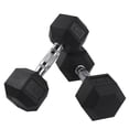 thumbnail image 2 of Par De Mancuernas Hexagonales De Caucho Fire Sports Negro 9Kg Fire Sports Par de Mancuernas/Caucho/Negro, 2 of 4