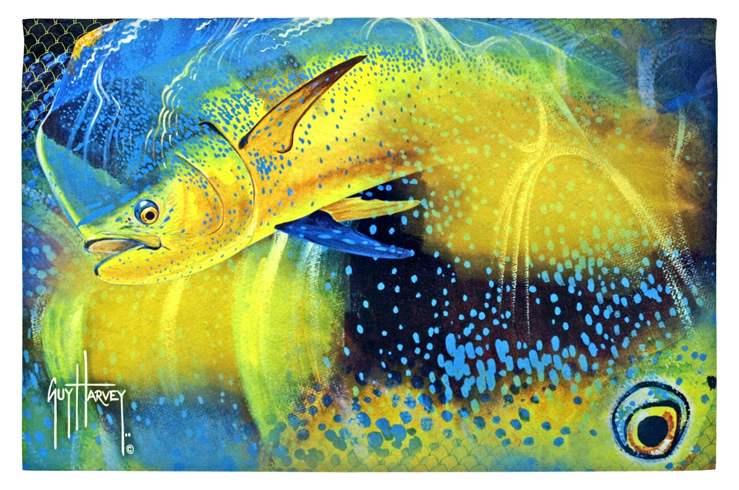 Guy Harvey Mahi Mahi Welcome Door Mat - Walmart.com - Walmart.com