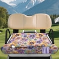 thumbnail image 3 of XYZCANDO Watercolor Floral Golf Cart Seat Covers | 4 Pockets Non-Slip Terry Cloth, Universal Fit 2-Seat Golf Carts, 3 of 8