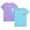 Lilac/Baby Blue, variant on Girls' Rash Guard Shirt - 2 Pack Quick Dry Short Sleeve Swim Shirts (Sizes: 2T-16)