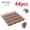 棕色-1, variant on Plastic Interlocking Floor Tiles - 44 Pieces Waterproof Outdoor Indoor Floor Tiles for Porches, Poolside, Balconies, Backyards - Easy Installation