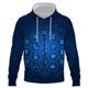 thumbnail image 1 of Sudadera con capucha y cremallera para hombre, niño y niña, sudadera con estampado completo, imagen inteligente con IA en 3D, estilo hip hop, para uso urbano., 1 of 6