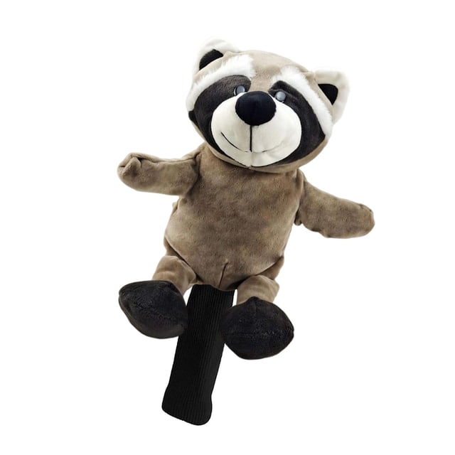 Plush Golf Club Headcover Animal Wood Driver Head Cover Replacement Protector. Raccoon