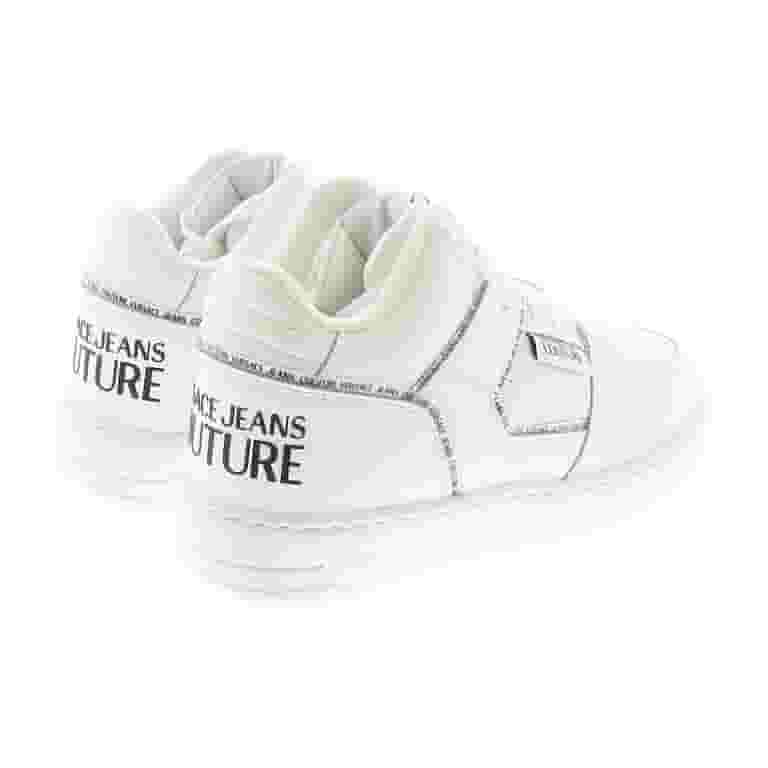 スニーカー VERSACE JEANS COUTURE Woman Sneakers White 78VA3SJ7ZPB11 G03 Versace Jeans Couture Signature Mid Top Lace Up White