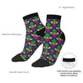 thumbnail image 6 of Pofeuu Mardi Gras Carnival3 Print 30cm Socks, Adult Running Hiking Socks for Youth and Adult, 6 of 7