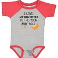 thumbnail image 3 of Inktastic I Love My Big Sister to the Moon and Back Boys or Girls Baby Bodysuit, 3 of 5