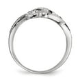 thumbnail image 2 of White Night Diamonds Sterling Silver Black and White Diamond Ring, 2 of 4