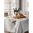 thumbnail image 6 of Flowers Leaves Table Cloth, Farmhouse White Botanical Magnolia Retro Waterproof Tablecloth for Rectangle Tables, Reusable Washable Fabric Table Cover for Restaurant Kitchen Dining Tables 60"x84", 6 of 6