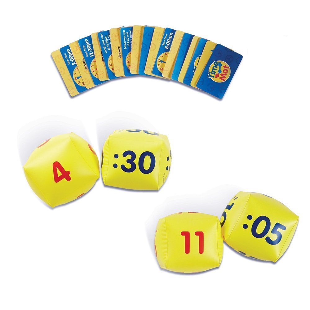 Learning Resources Time Activity Mat, Time Telling Toys for Kids, Ages 5+, LER2981