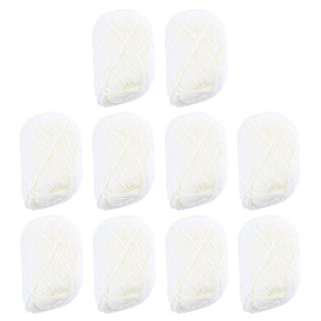 Miangastore 10 rolls of DIY Handmade Weaving Rope Practical Knitting Rope Cotton Rope for Sweater