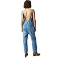 thumbnail image 3 of Sleeveless V-Neck Women Casual Denim Jumpsuit With Pocket, 3 of 4
