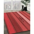 thumbnail image 3 of Ahgly Company Tapis d'Intérieur Lavable en Machine Carré Rouge, 8 Pieds Carré, 3 of 7