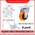 thumbnail image 5 of 1.5Inch Casters Wheels Set, 360° Swivel Universal Plate Caster Wheels, 5 of 5