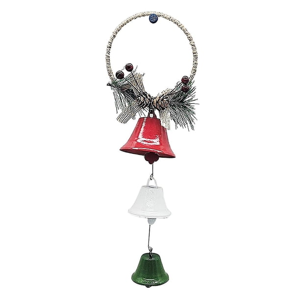 Campana de Navidad de metal, adorno colgante para puerta, adorno de campana de Navidad, decoración Ch