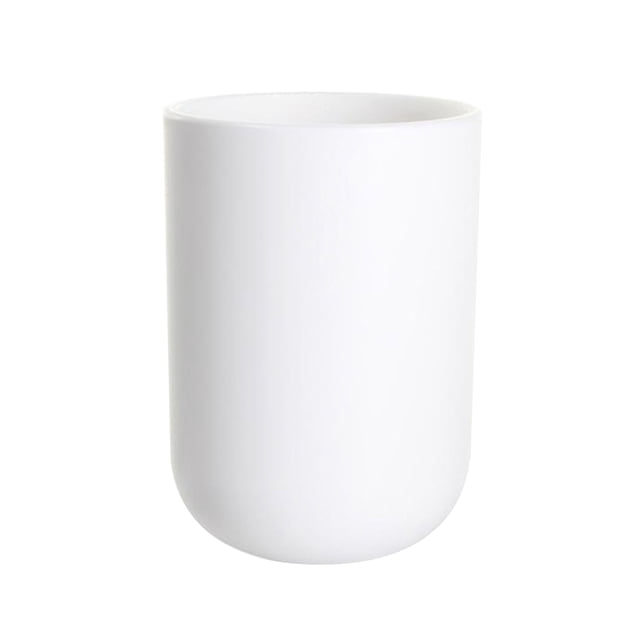 PP Tooth Mug Tumbler Cups Creative Japanese Style Home Bathroom Cups (White)