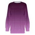 thumbnail image 4 of Sweatshirt for Women Fashion Printed Hoodies Casual Crewneck Long Sleeve Tops Loose Pullover Gradient Blouses, 4 of 5