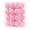 Pink, variant on 24 Pcs Flocked Velvet Shatterproof Christmas Ornaments, Wavy Embossed Solid & Hollow Cut Baubles, Decorative Christmas Balls for Christmas Tree Decor, Holiday Home Decor, bolas de navidad