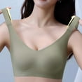 thumbnail image 5 of Gtoiithly Women's Push-Up Soft Support Wireless Bra, Seamless Cami Bralette for Yoga & Light Workout Green M, 5 of 6