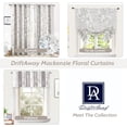 thumbnail image 7 of Driftaway Mackenzie Thermal/Room Darkening Grommet Unlined Window Curtains, Floral Pattern, Set Of Two Panels (Blue/Gray, 50"X84"), 7 of 7
