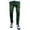 Green, variant on Men's Drawstring Solid Color Reflective Slim Fit Stretch Stripe Long Trousers Pants with Zipper Pockets Brown L