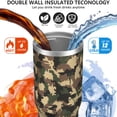 thumbnail image 3 of Camouflage 30oz Handheld Travel Tumbler with Handle – Double Wall Stainless Steel Insulated Cup, Flip Straw Lid, Leak-Proof & BPA-Free for Hot and Cold Drinks – Durable Coffee & Juice Mug Black, 3 of 6