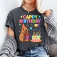 thumbnail image 3 of Capybara Lovers Cappy Birthday Girl Boy Happy Birthday Party T-Shirt Unisex, Sizes S-5XL, Tbun, 3 of 5