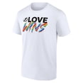 thumbnail image 2 of Men's White Tampa Bay Lightning Love Wins T-Shirt, 2 of 3