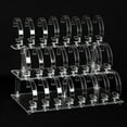 thumbnail image 3 of Clear 24 Bits Acrylic Watch Display Holder Stand Rack Showcase Tool Transparent Wristwatch Stand Case Bracelet Hold, 3 of 5