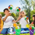 thumbnail image 2 of 4E's Novelty 50 Pack Mini Beach Balls, 4" Rainbow Inflatable Pool Toys, Summer Party Favors, 2 of 8