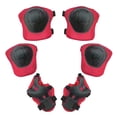 thumbnail image 4 of 6 Pcs Ensemble de Protection pour Vélo Patinage Enfants Protection Genou Patin à Glace Roller Sports Extérieurs Rouge, 4 of 6