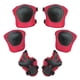 thumbnail image 3 of Soidarity 6 unids/set niños equipo de protección deportes muñeca codo rodilleras para patinaje monopatín ciclismo Ropa Deportiva, Zapatos Rojo, 3 of 6