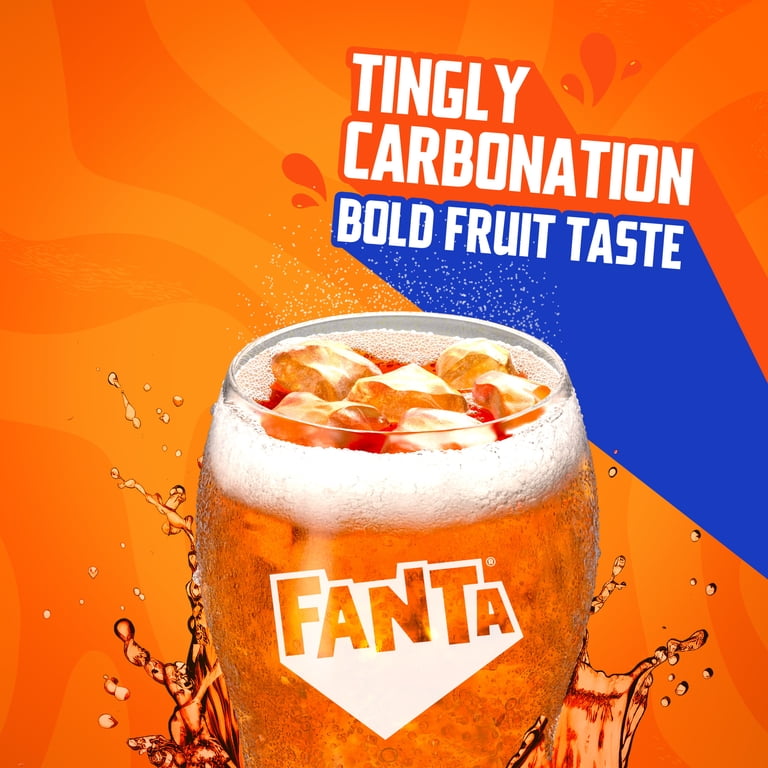 Fanta Orange Fruit Soda Pop Beverage Drink, 16.9 fl oz, 6 Pack