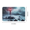 thumbnail image 2 of Bathroom Rugs Non Slip Washable - Lighthouse in a Stormy Sea Kitchen Mats for Floor, Area Rugs for Entryway Rugs Indoor, Laundry Bathroom Room Door Rug with Rubber Backing 20x31.5in, 2 of 8