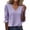 Purple, variant on Endives Women's Long Sleeve T Shirt Lace Mesh Hollow V Neck Casual Womens Top Spring Trendy White