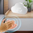 thumbnail image 1 of Reloj despertador con nubes LED Wdftyju brillo ajustable, 1 of 9