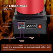 TOAUTO Digital Electric Furnace 1400W Power 2000°F Heat Metal Melting Equipment, Electric Forge