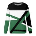 thumbnail image 4 of miqiqism Womens Tops Trendy Long Sleeve Colorblock Tshirts Juniors Casual Crew Neck Blouse Teen Girls Comfy Slim Fit Tunic Blouses 2024 Pullover Sweatshirts,Light Green,Large, 4 of 5