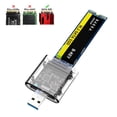 thumbnail image 1 of M2 SSD Case M.2 a USB3.0 Gen 1 SATA NGFF Caja de caja de disco duro (sin carcasa, 1 of 7