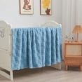 thumbnail image 6 of Super Soft Throw Blanket Blue Premium Silky Flannel Fleece 3D Checkered Lightweight Bed Blanket All Season Use (Blue Checkered, Throw(50"x70")), 6 of 7