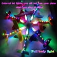thumbnail image 6 of 4 Pack LED Light Airplane Toys-17.5" Large Throwing Foam Plane Outdoor Flying Toys for Kids-Flying Toys Gift for Boys Girls 3 4 5 6 7 8 9 Years Old, 6 of 6