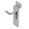 Econoco Deluxe Hook for Slat Wall, 1" Chrome (Pack of 96)