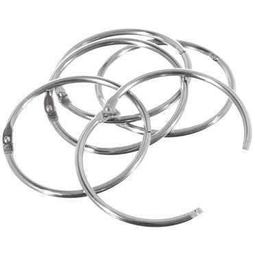 Binder Hinged Rings Loose Leaf Clips, 12 Pcs,55mm (Inner Dia