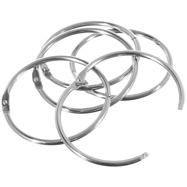 Craft County Craft County Book Ring Nickel Plated Metal Loose Leaf