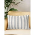 thumbnail image 2 of Waterproof Outdoor Throw Pillows with Inserts 12"x20", Blue Striped Soft Decorative Pillowcases for Couch Bedroom, Modern Stripes Farmhouse Pillow Covers for Sofa Living Room, 2 of 8